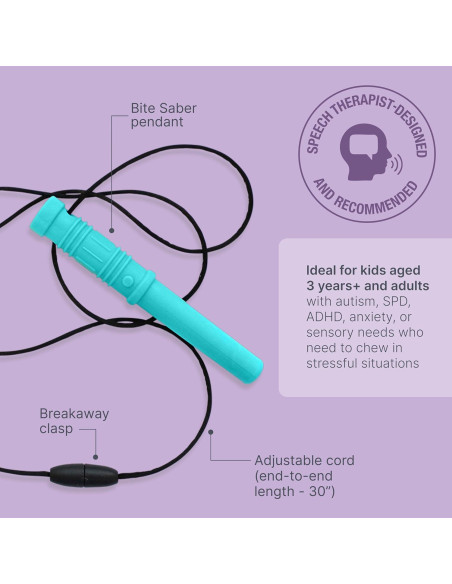 Collar Masticable ARK Bite Saber Rojo - Sensorial Grado Médico