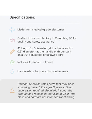 Collar Masticable ARK Bite Saber Rojo - Sensorial Grado Médico