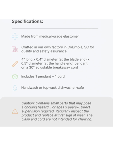 Collar Masticable ARK Bite Saber Rojo - Sensorial Grado Médico