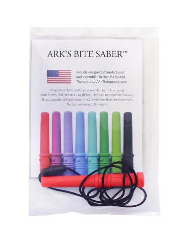 Collar Masticable ARK Bite Saber Rojo - Sensorial Grado Médico