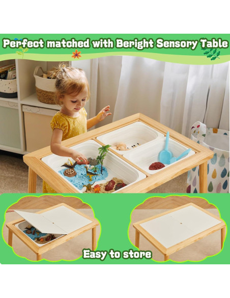 Caja Sensorial Beright con Arena de 2 Colores y Dinosaurios