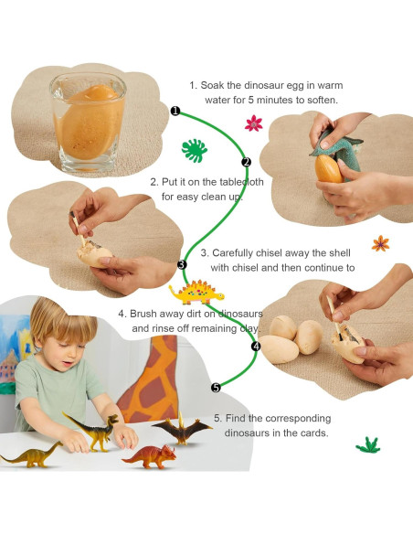 Caja Sensorial Beright con Arena de 2 Colores y Dinosaurios