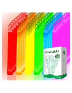 96 Palos de Luz Brillantes OMNISAFE 15 cm para Fiestas y Emergencias