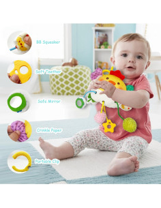 Juguete Colgante para Bebés Cylazo - Animales de Peluche 0-4 Años 2