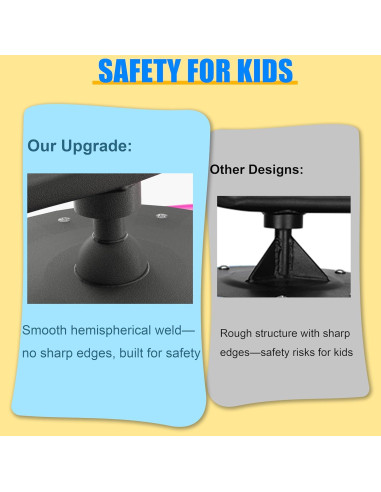 Silla Giratoria Sensorial CHICAURA para Niños Rosa 100 kg