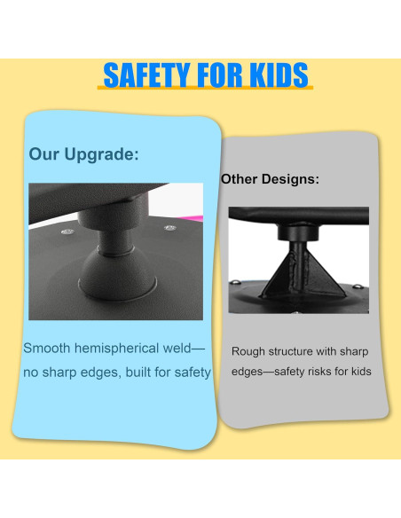 Silla Giratoria Sensorial CHICAURA para Niños Rosa 100 kg