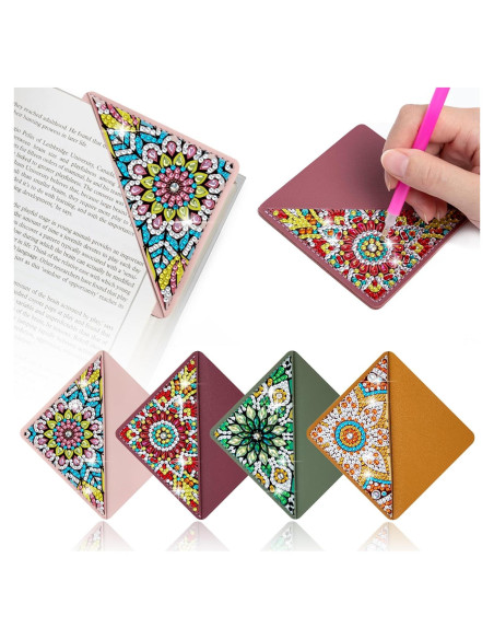 4 Marcadores de Pintura de Diamante Wivico Mandala DIY