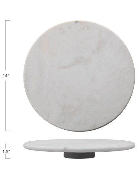 Lazy Susan de Mármol Blanco Creative Co-Op 35.56 cm