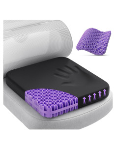 Cojín de Gel TushGuard Grande para Sillas de Oficina Transpirable