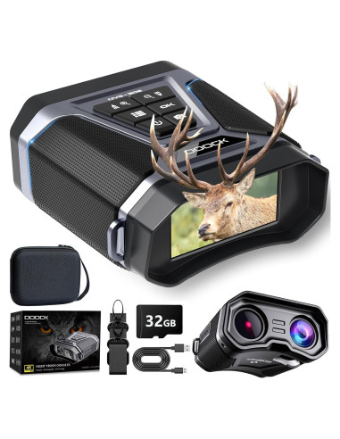 Gafas de Visión Nocturna DOOCK 4K, Zoom 8X, Batería 5200mAh