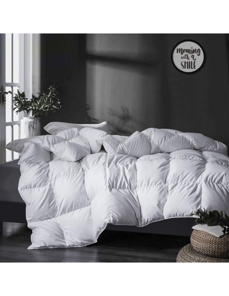 Edredón de Plumas de Ganso APSMILE King 304.8x248.9 cm Blanco