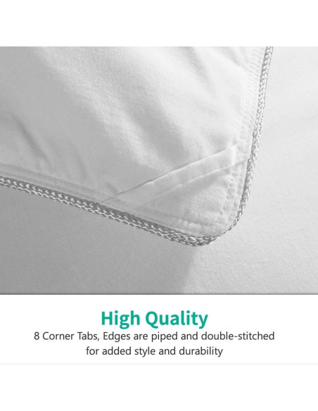 Edredón de Plumas de Ganso APSMILE King 304.8x248.9 cm Blanco