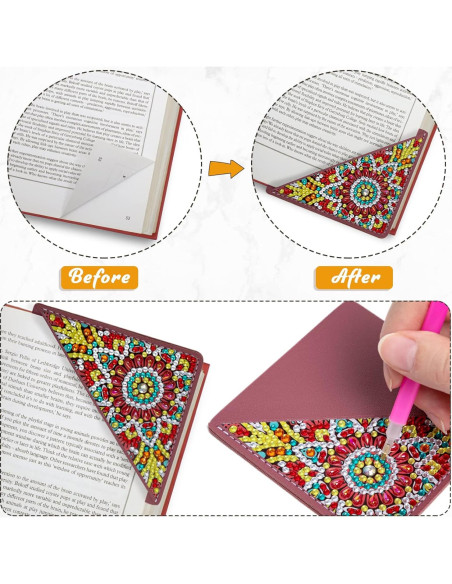 4 Marcadores de Pintura de Diamante Wivico Mandala DIY