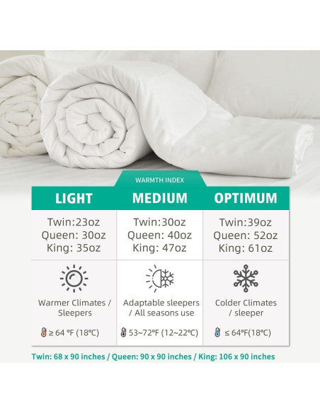 Edredón de Plumas de Ganso APSMILE King 304.8x248.9 cm Blanco