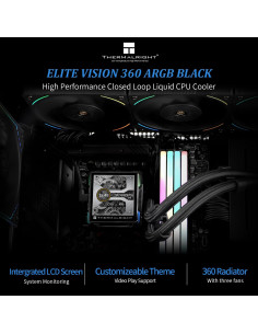 Enfriador Líquido AIO Thermalright Elite Vision 360 ARGB Negro 2