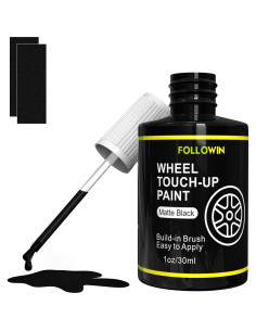 Pintura de Retoque Negra Mate para Llantas de Coches 100ml 2
