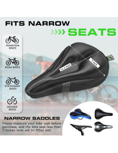 Cojín de Asiento de Bicicleta Zacro ZBS02 Acolchado de Gel 2