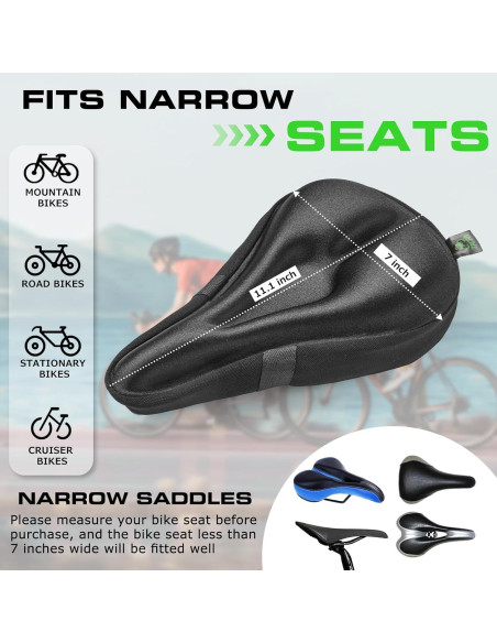 Cojín de Asiento de Bicicleta Zacro ZBS02 Acolchado de Gel