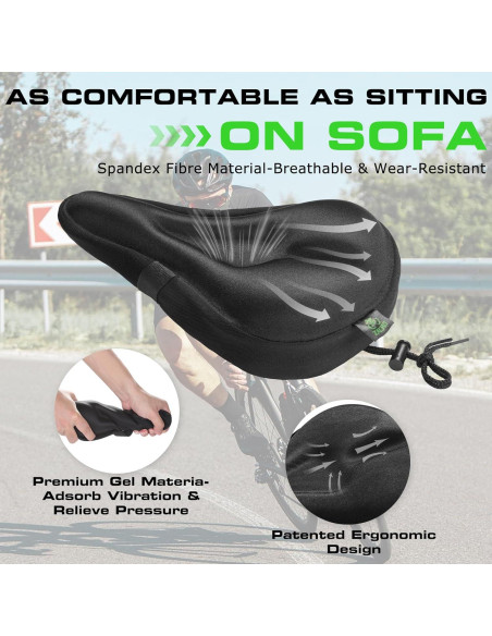 Cojín de Asiento de Bicicleta Zacro ZBS02 Acolchado de Gel