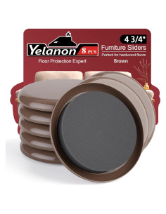 Deslizadores de Muebles Yelanon 8 Pcs 12 cm Redondos para Alfombra