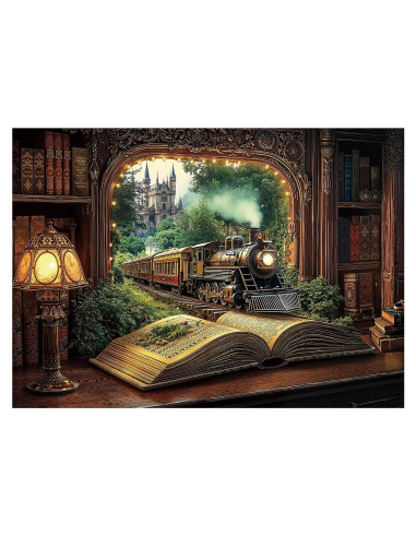 Rompecabezas 1000 Piezas BBOLDIN Bosque de Tren Vintage