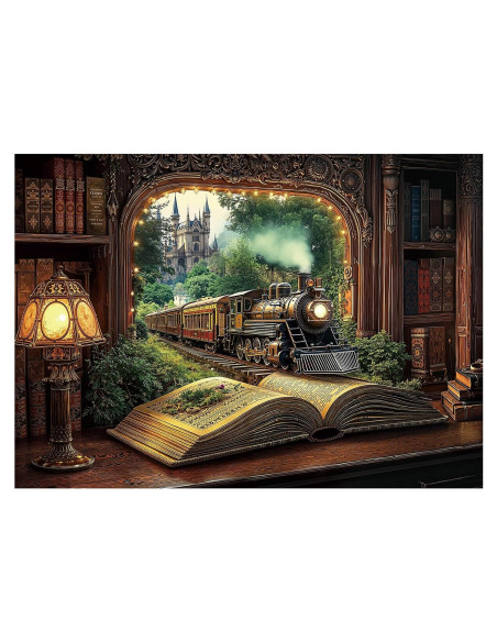 Rompecabezas 1000 Piezas BBOLDIN Bosque de Tren Vintage