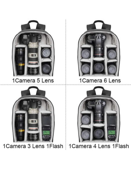 Mochila para Cámara CADeN D6 Profesional Impermeable 28x14.9x38cm