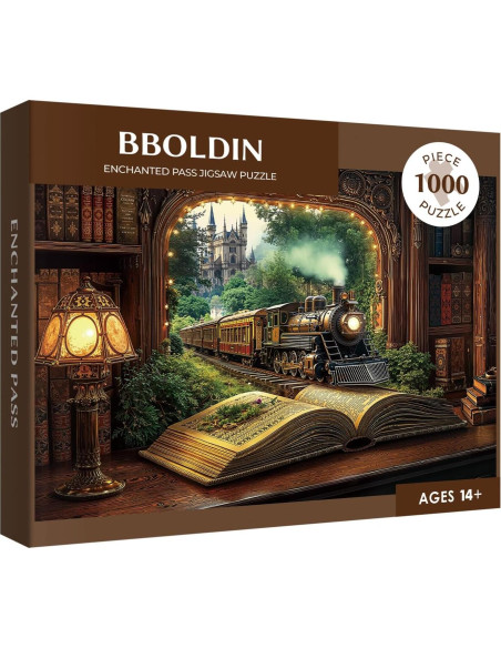 Rompecabezas 1000 Piezas BBOLDIN Bosque de Tren Vintage