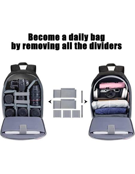 Mochila para Cámara CADeN D6 Profesional Impermeable 28x14.9x38cm