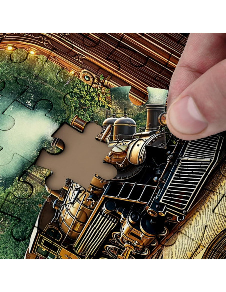 Rompecabezas 1000 Piezas BBOLDIN Bosque de Tren Vintage