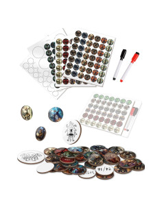 Juego de Fichas RPG CZYY - 192 PCS Reutilizables para DND