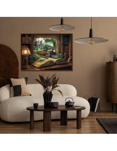 Rompecabezas 1000 Piezas BBOLDIN Bosque de Tren Vintage