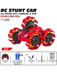 Coche de Control Remoto RC Doble Lado 360 LED Shantou 2