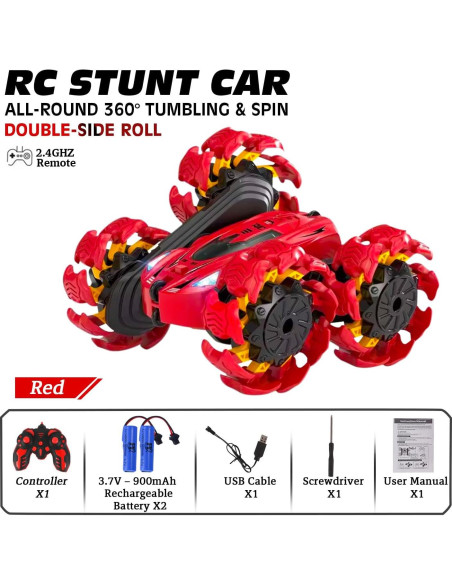 Coche de Control Remoto RC Doble Lado 360 LED Shantou