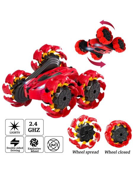 Coche de Control Remoto RC Doble Lado 360 LED Shantou