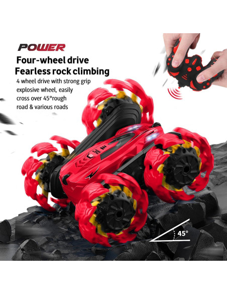 Coche de Control Remoto RC Doble Lado 360 LED Shantou