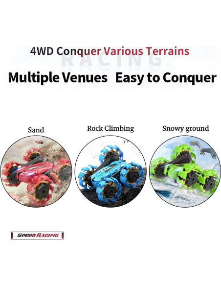 Coche de Control Remoto RC Doble Lado 360 LED Shantou