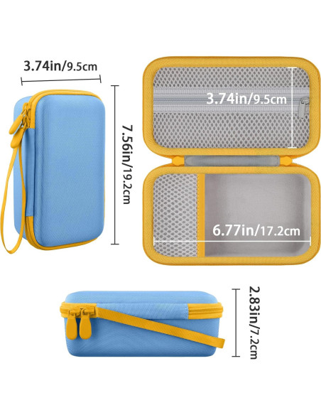 Funda Dura Azul para Cámara Instantánea Niños Baval