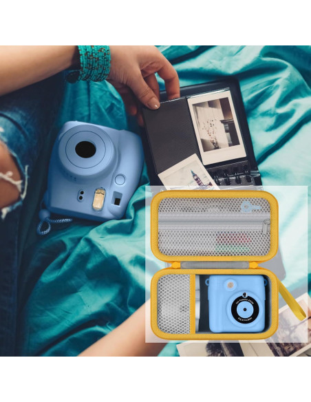 Funda Dura Azul para Cámara Instantánea Niños Baval