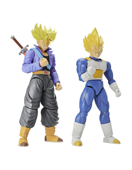 Figura Dragon Ball Super Saiyan Trunks y Vegeta Bandai 10 cm