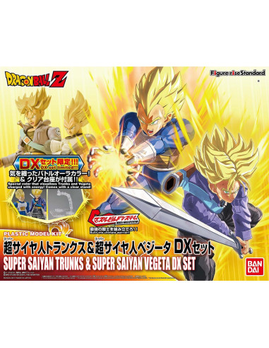 Figura Dragon Ball Super Saiyan Trunks y Vegeta Bandai 10 cm