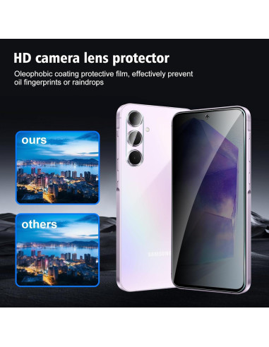 Protector de Pantalla Privado CYYAGE para Samsung Galaxy A55 2+2