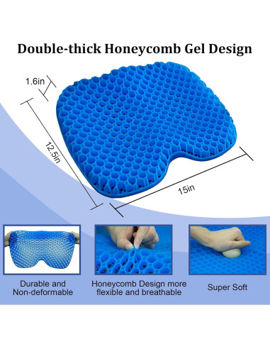 Cojín de Gel Impermeable NEW-Vi para Kayak y Sillas