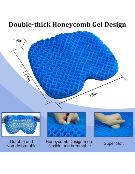 Cojín de Gel Impermeable NEW-Vi para Kayak y Sillas