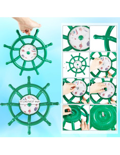 Rueda de Dirección de Plástico Verde Kugliwa para Parque Infantil 2