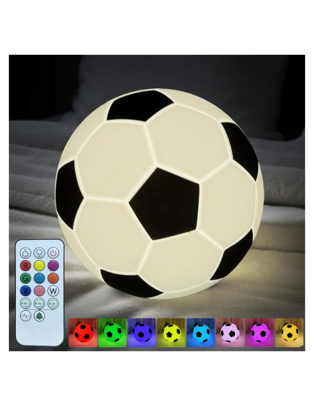 Luz Nocturna de Silicona Fútbol CY-25-02 13 cm Recargable