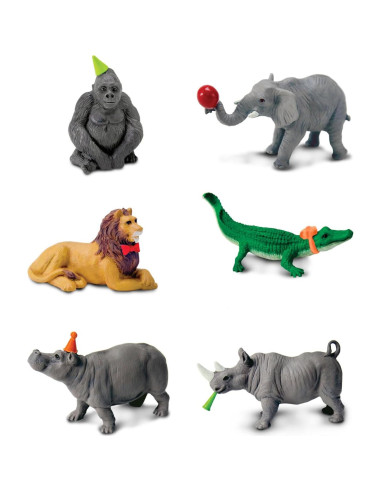 Conjunto de 6 Figuras de Animales de Fiesta Safari Ltd.