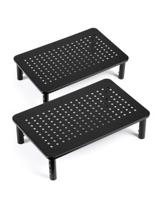 Soporte de Monitor Ajustable LOTEYIKE - 2 Paquetes, Metal, Ergonómico
