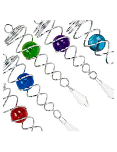 5PCS Molinete Cola Espiral Raisaplin - Esferas de Vidrio 11.4cm