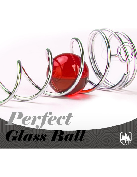 5PCS Molinete Cola Espiral Raisaplin - Esferas de Vidrio 11.4cm